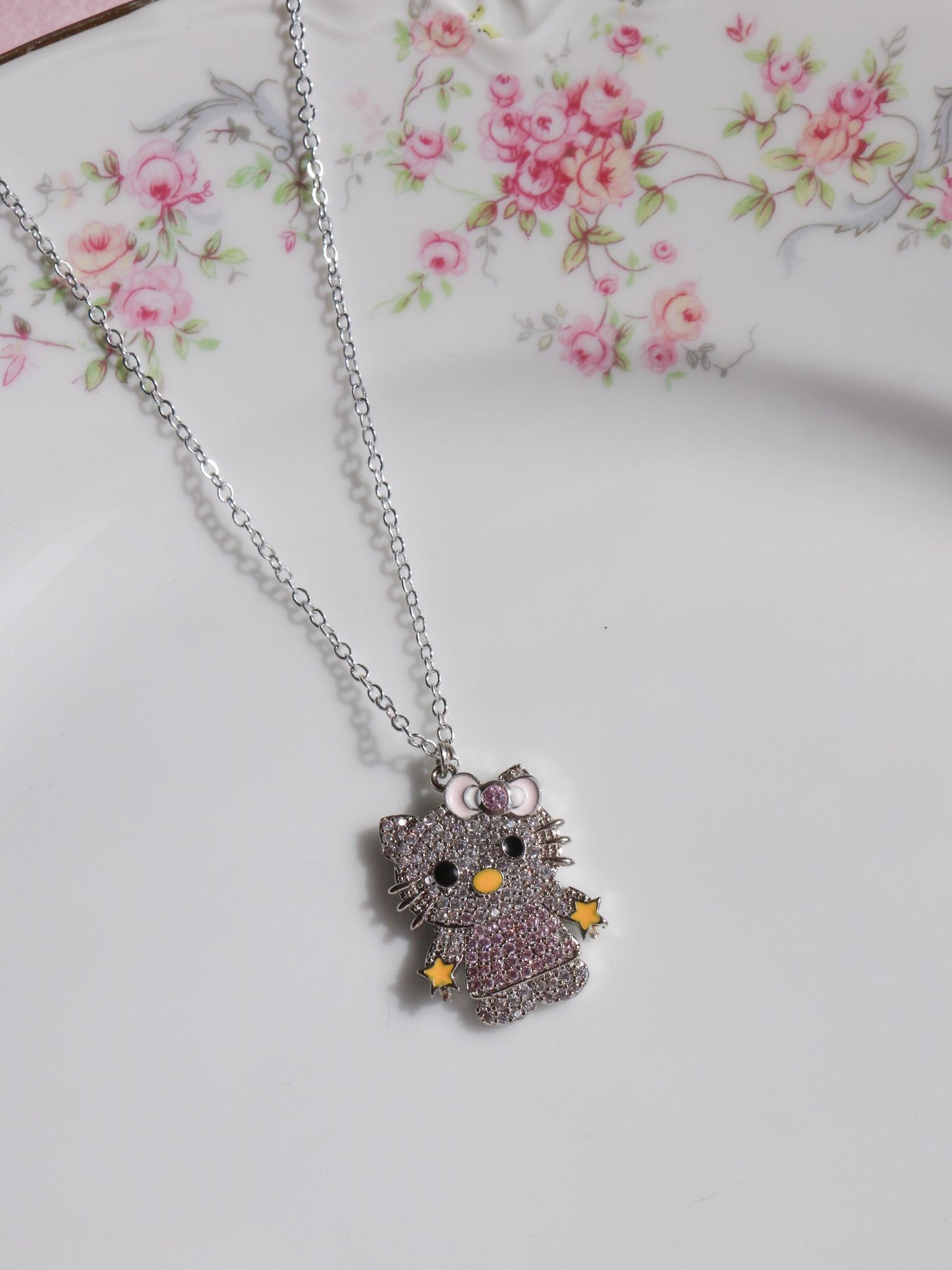 Hello Kitten Zodiac Sign Necklace