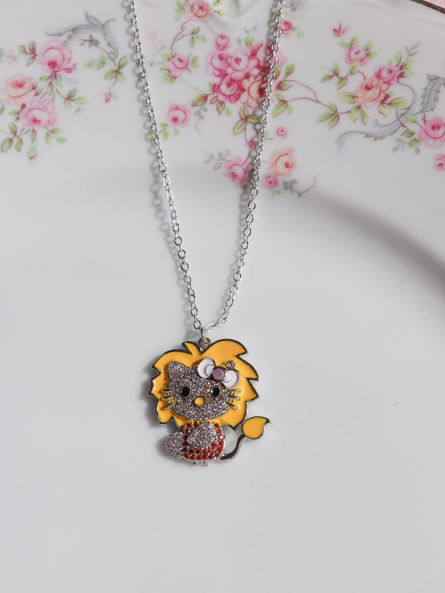 Hello Kitten Zodiac Sign Necklace