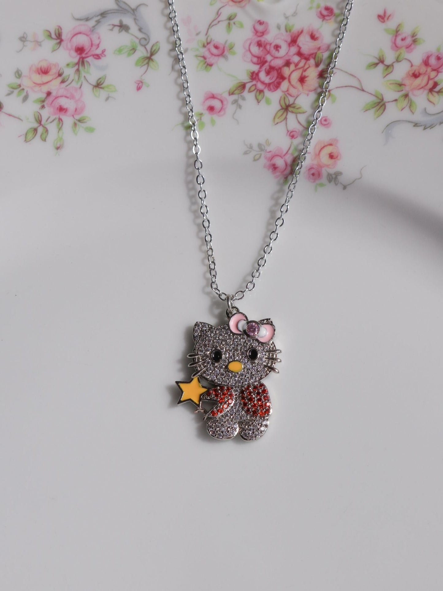 Hello Kitten Zodiac Sign Necklace