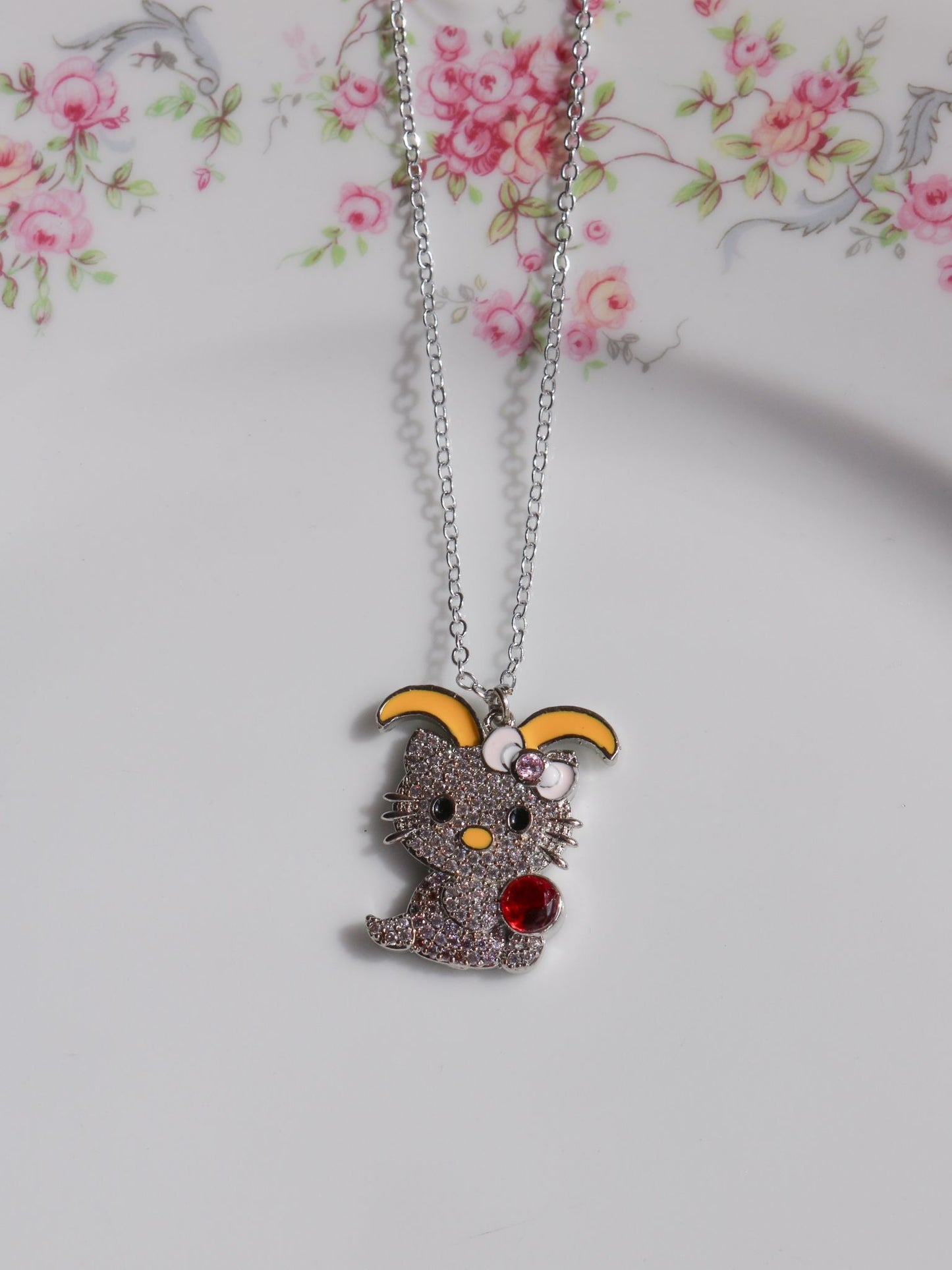 Hello Kitten Zodiac Sign Necklace