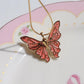 Fairy Guardians Butterfly Necklace, Mermaid Necklace, Gold Plated