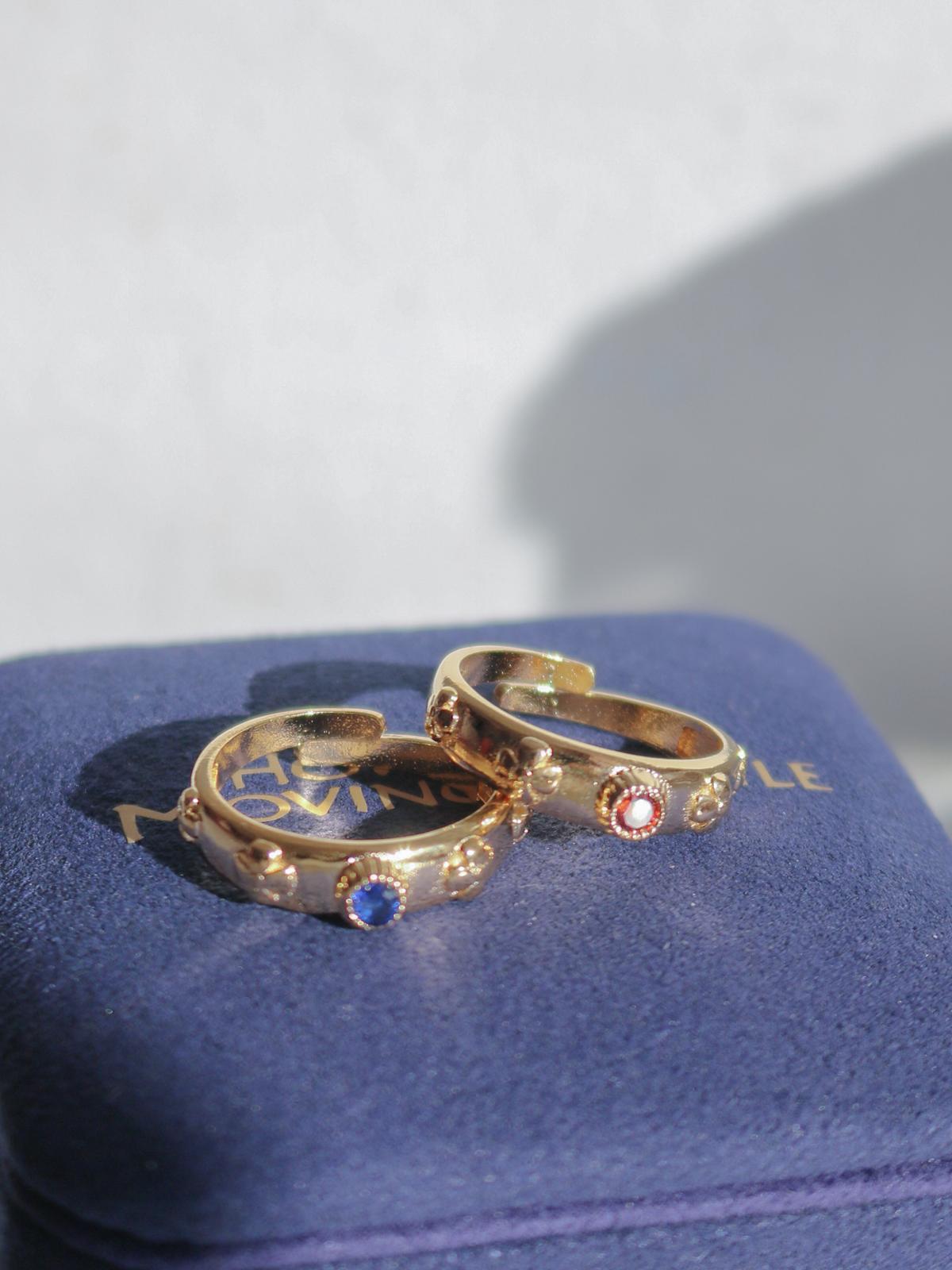 Howl's Moving Chateau Rings, Couple Ring Set, Anime Rings