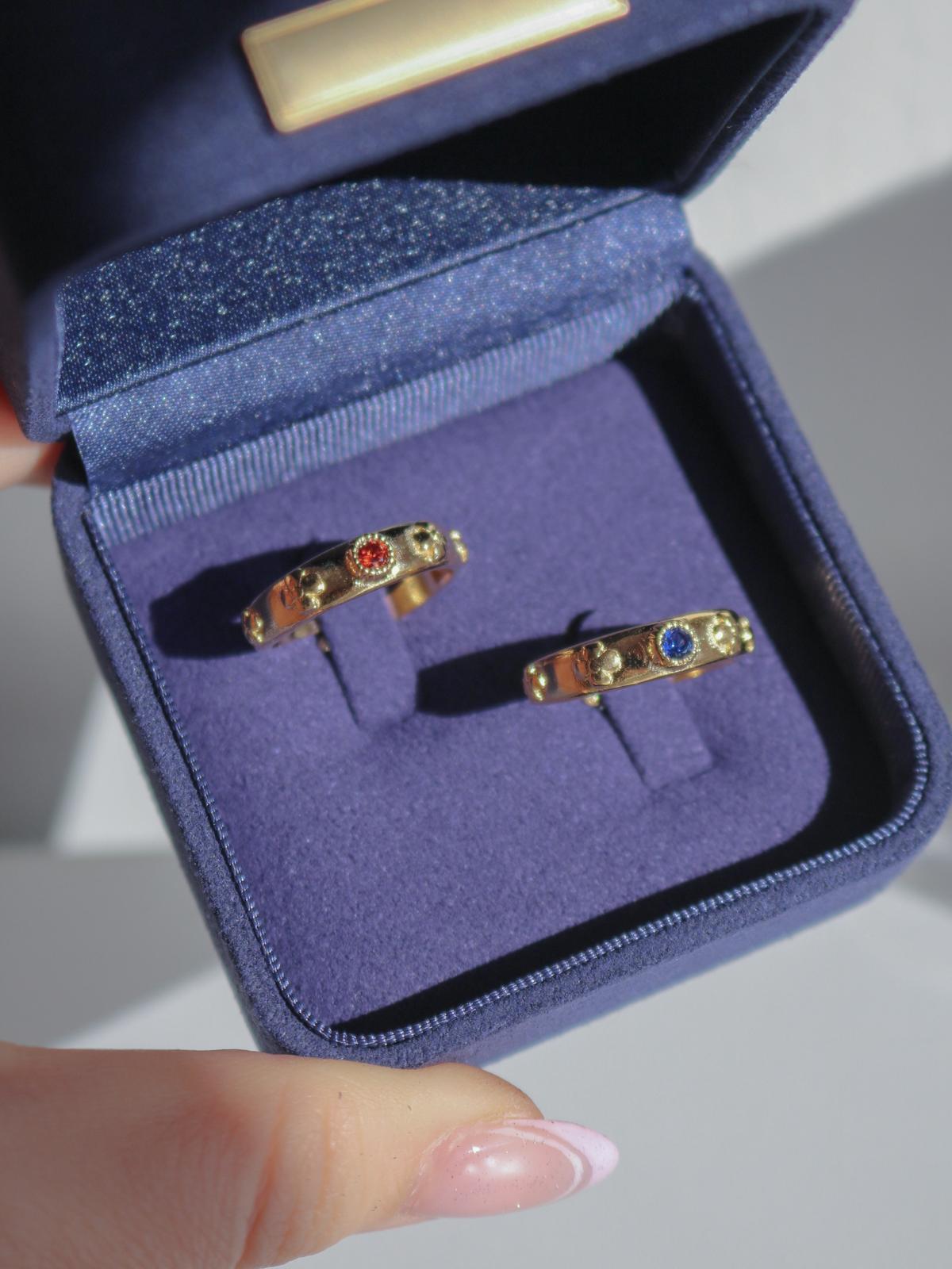 Howl's Moving Chateau Rings, Couple Ring Set, Anime Rings