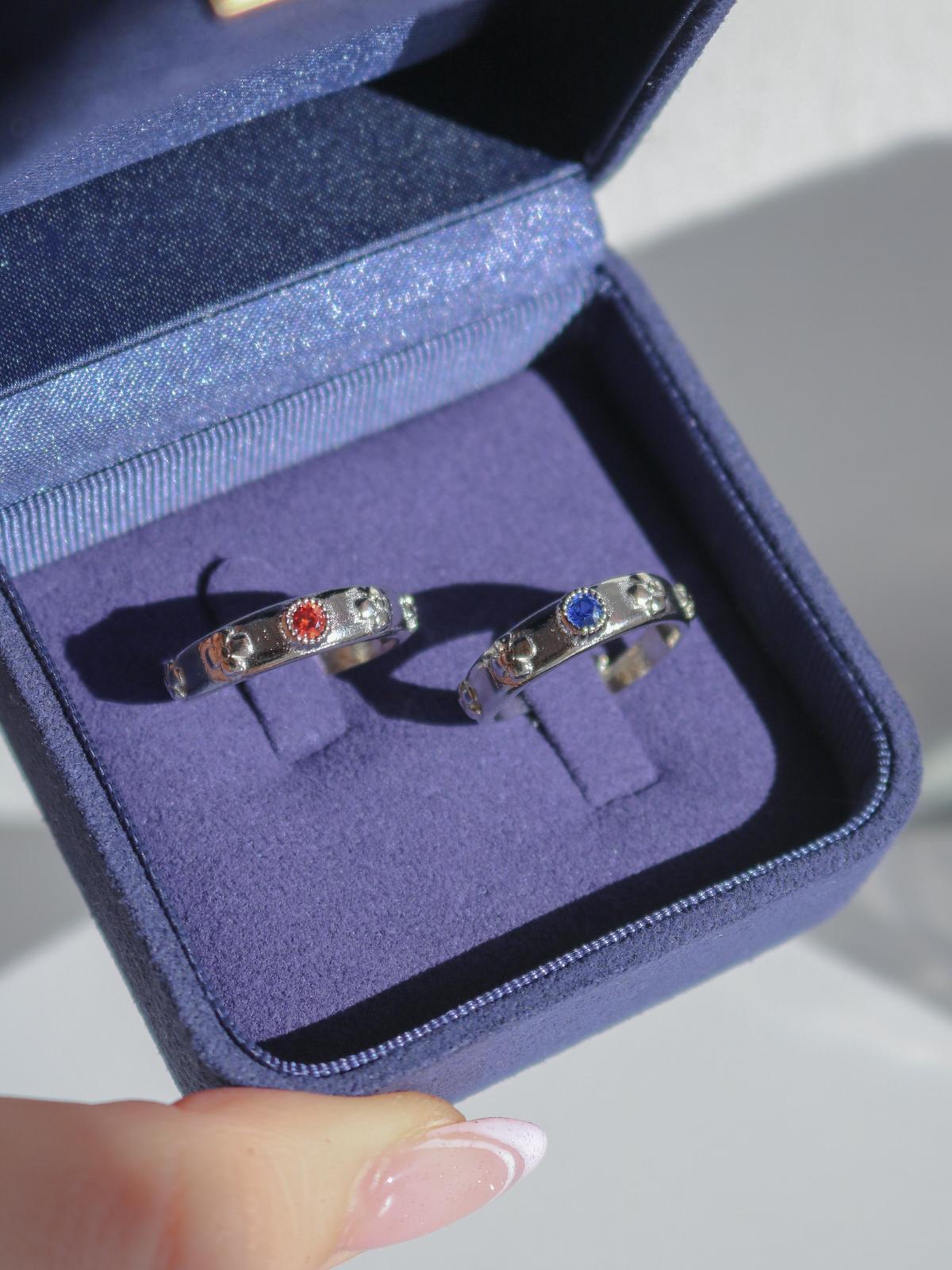 Howl's Moving Chateau Rings, Couple Ring Set, Anime Rings