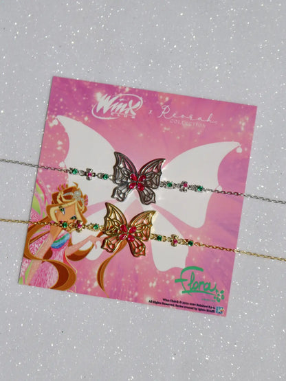 Winx Club® Flora Enchantix Wings 925 Silver Bracelet