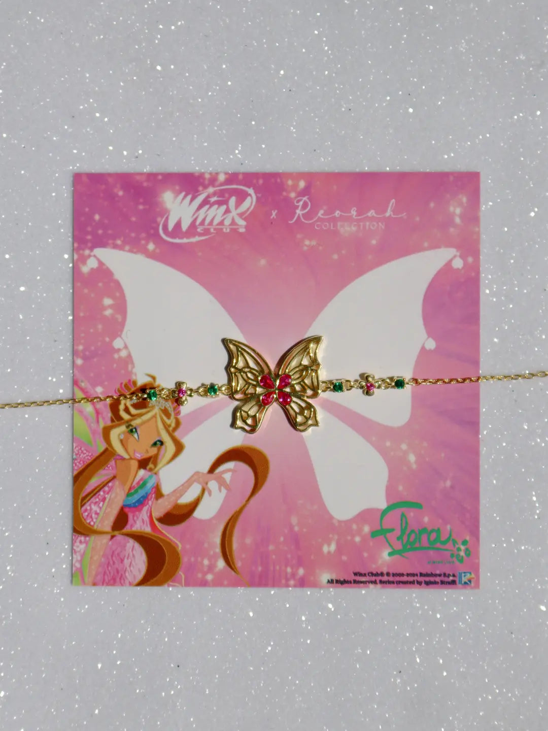 Winx Club® Flora Enchantix Wings 925 Silver Bracelet