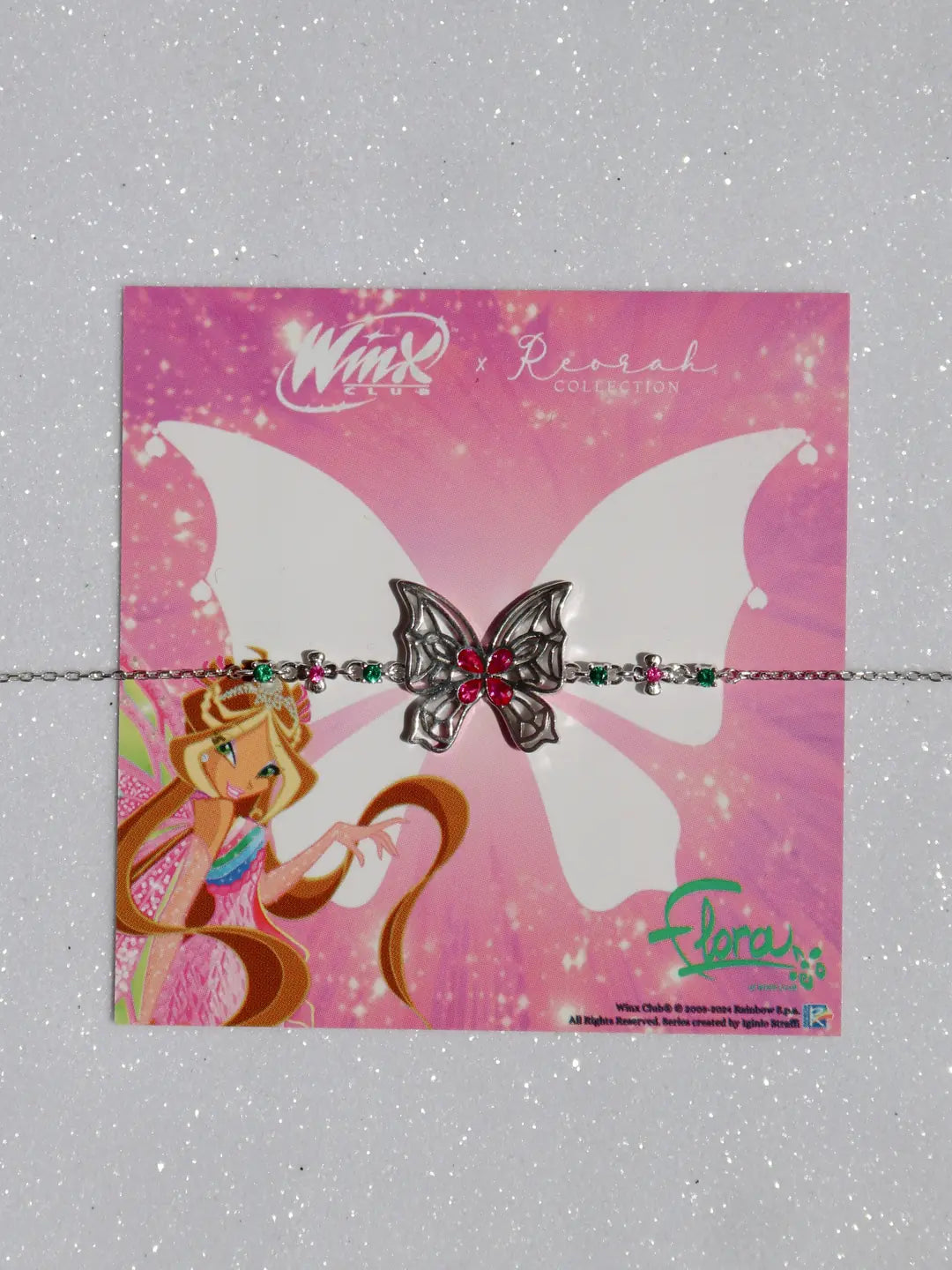 Winx Club® Flora Enchantix Wings 925 Silver Bracelet