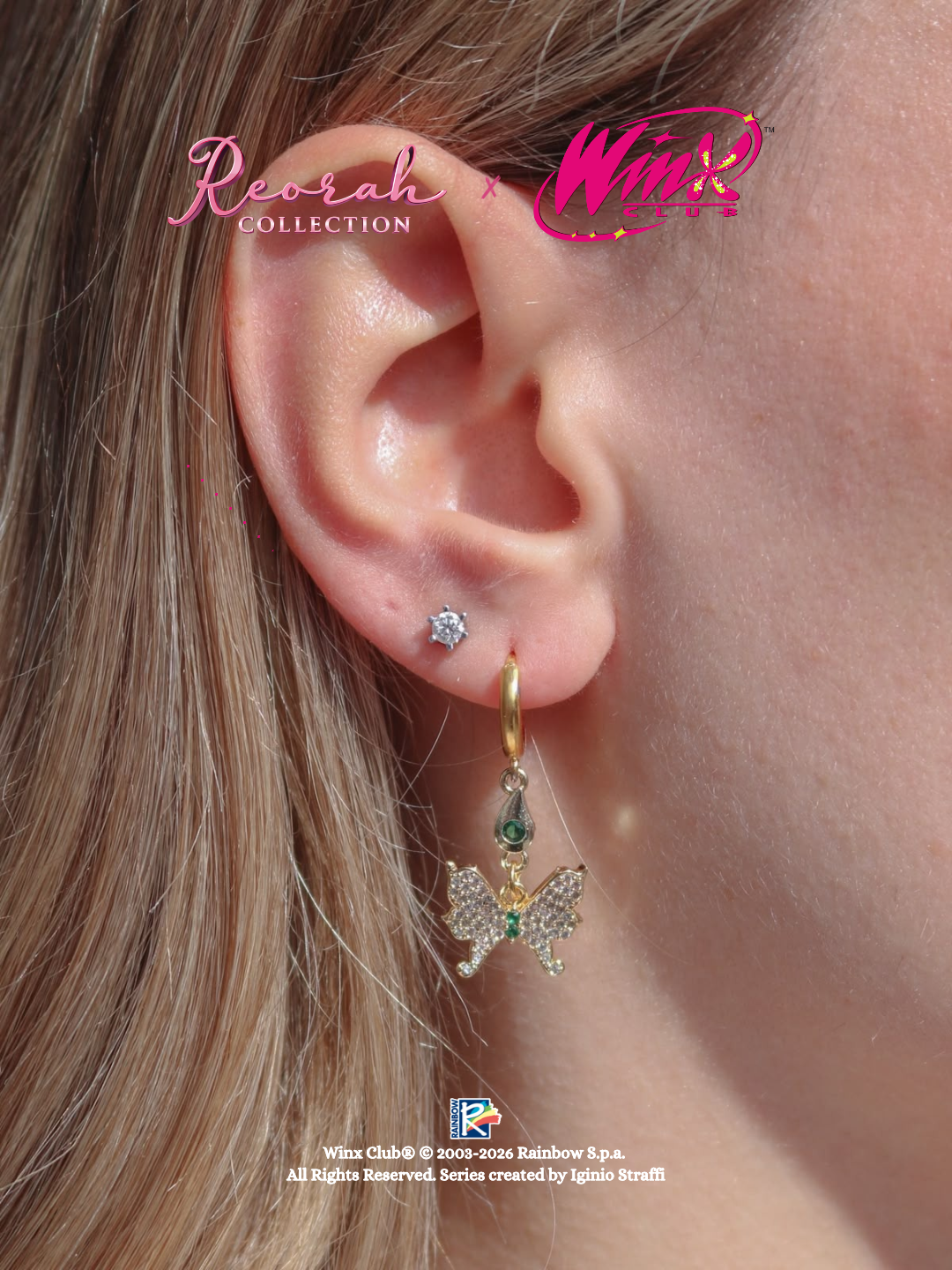 Winx Club® Aisha Sparkling Wings Earrings