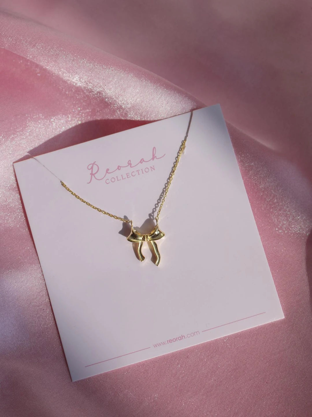 Bow Sparkle Necklace 925 Sterling Silver