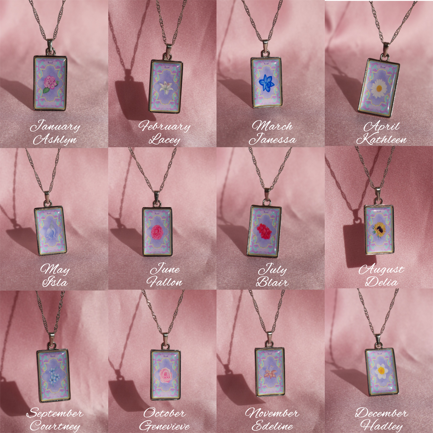 12 Princesses Original Book Cover Necklace