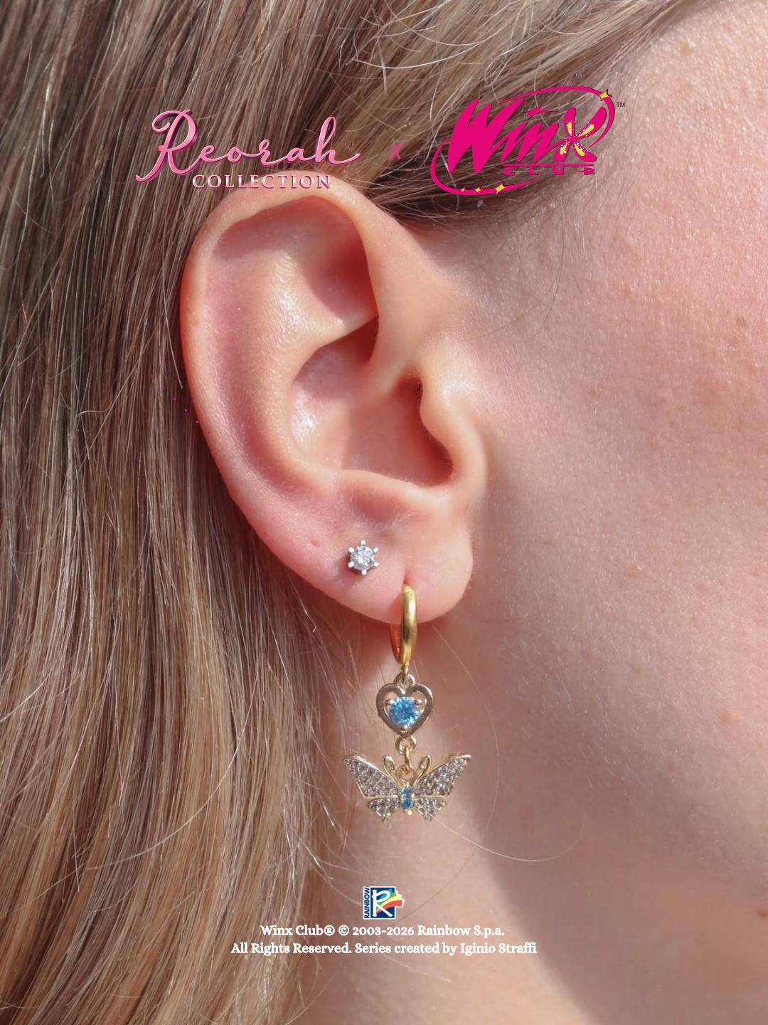 Winx Club® Bloom Sparkling Wings Earrings