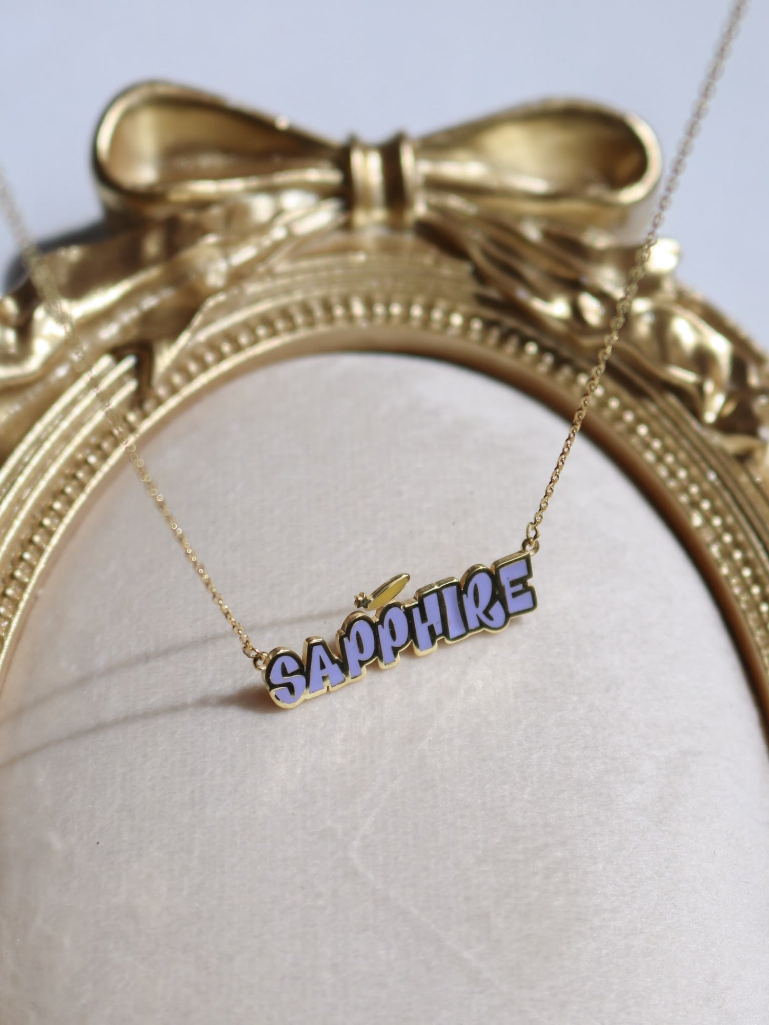 Customizable Brat Name Necklace, 925 Sterling Silver