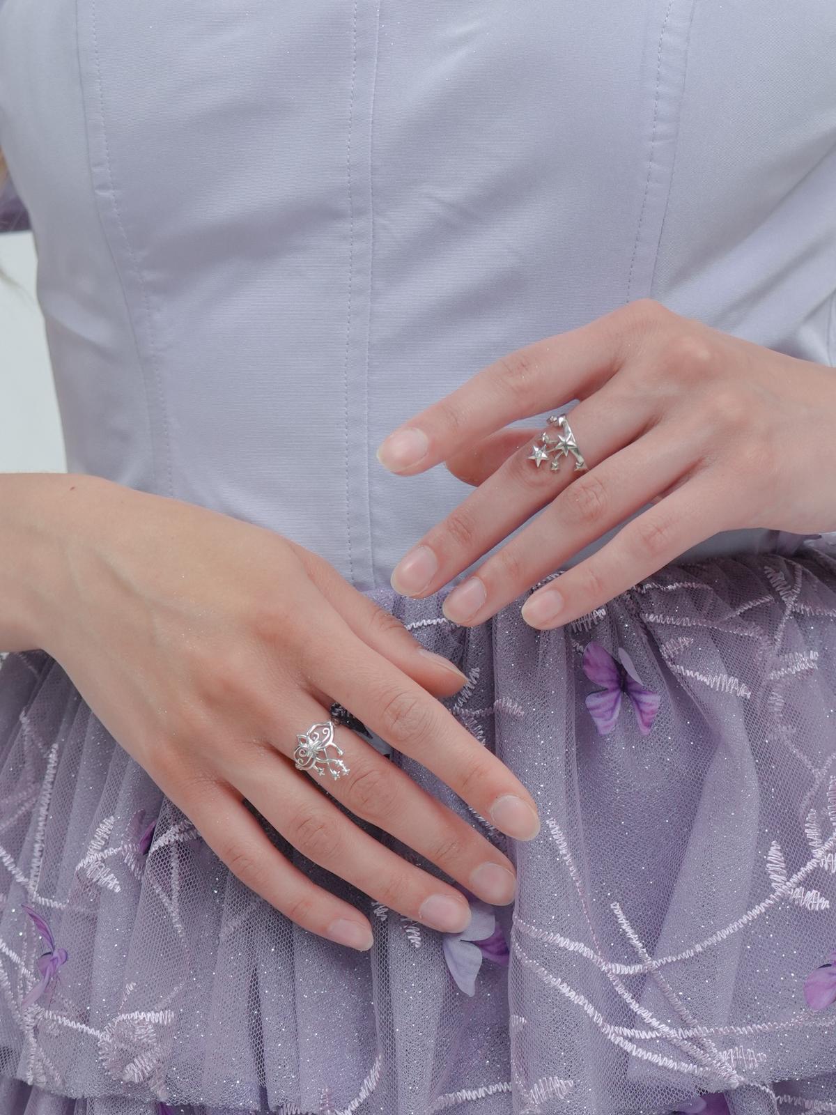 Magic Pegasus Princess Brietta Ring, 925 Sterling Silver
