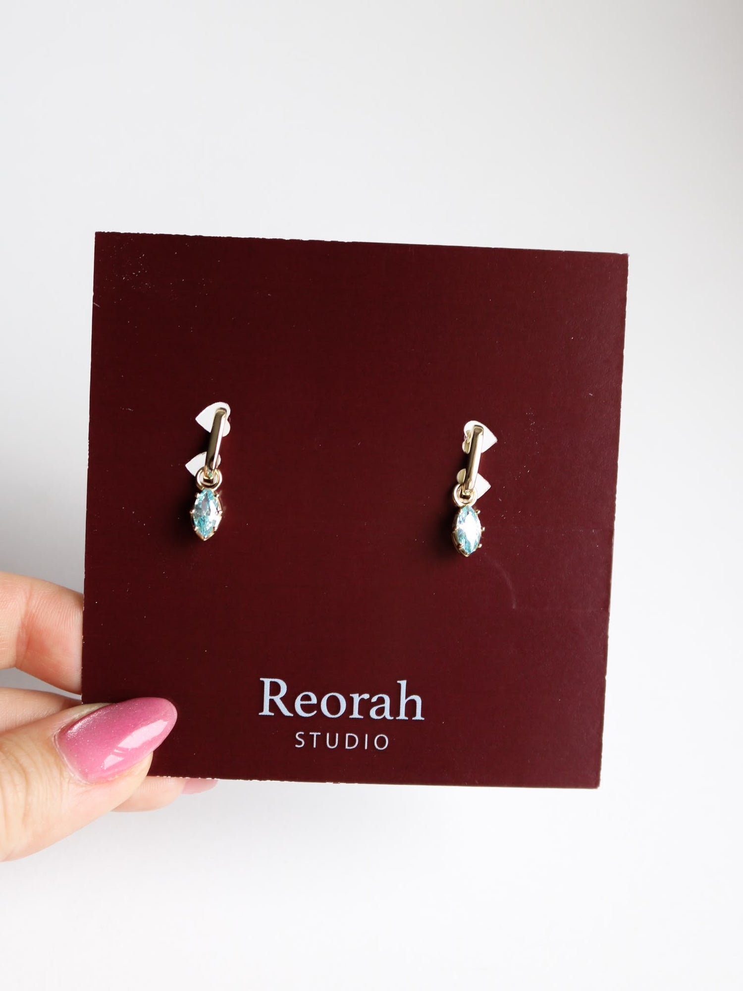 Celestial Blue Drops Earrings, 925 Sterling Silver