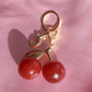 Cherry Lady Charm Keychain