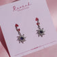 Rapunzel Minimal Purple Sun Earrings