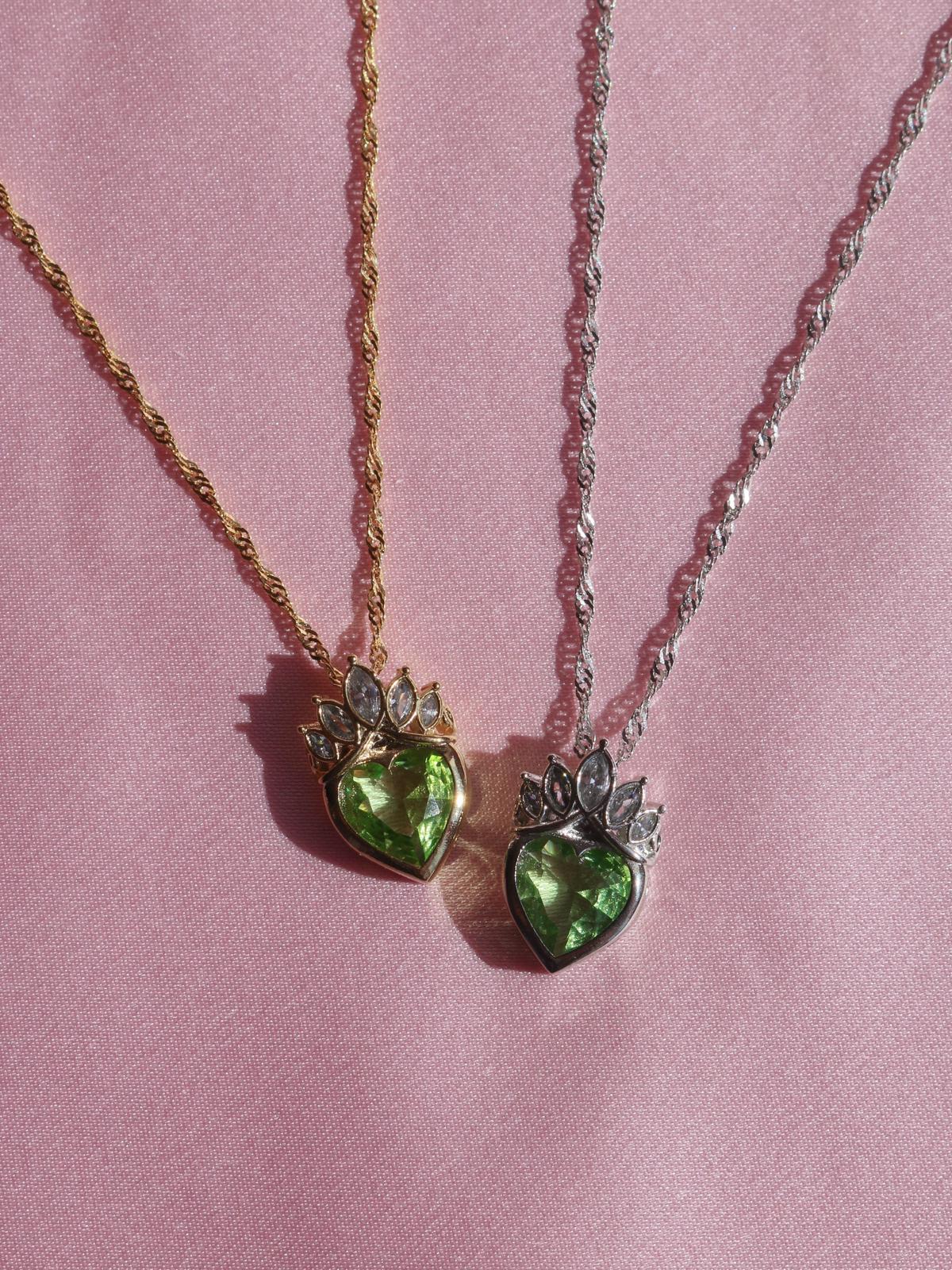 Tiana Crown Heart Necklace