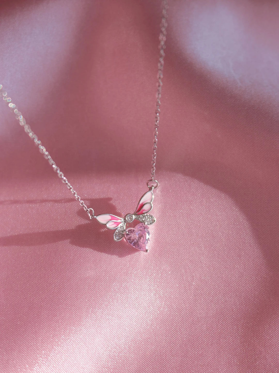 Flying Love Steel Necklace