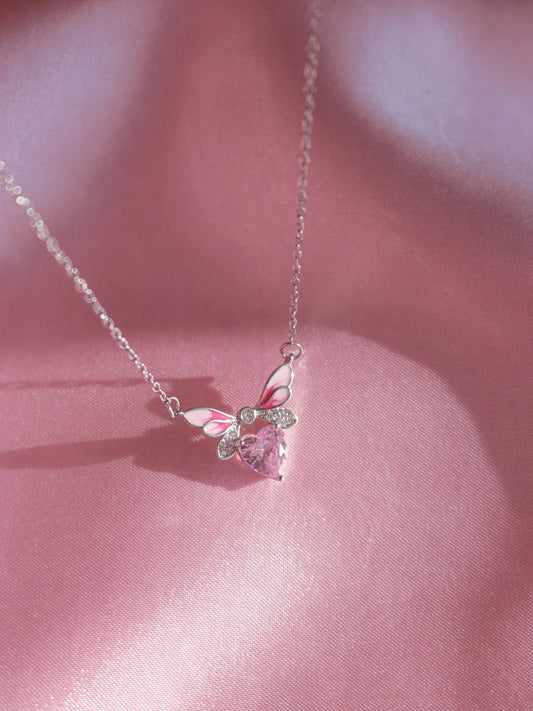 Flying Love Steel Necklace