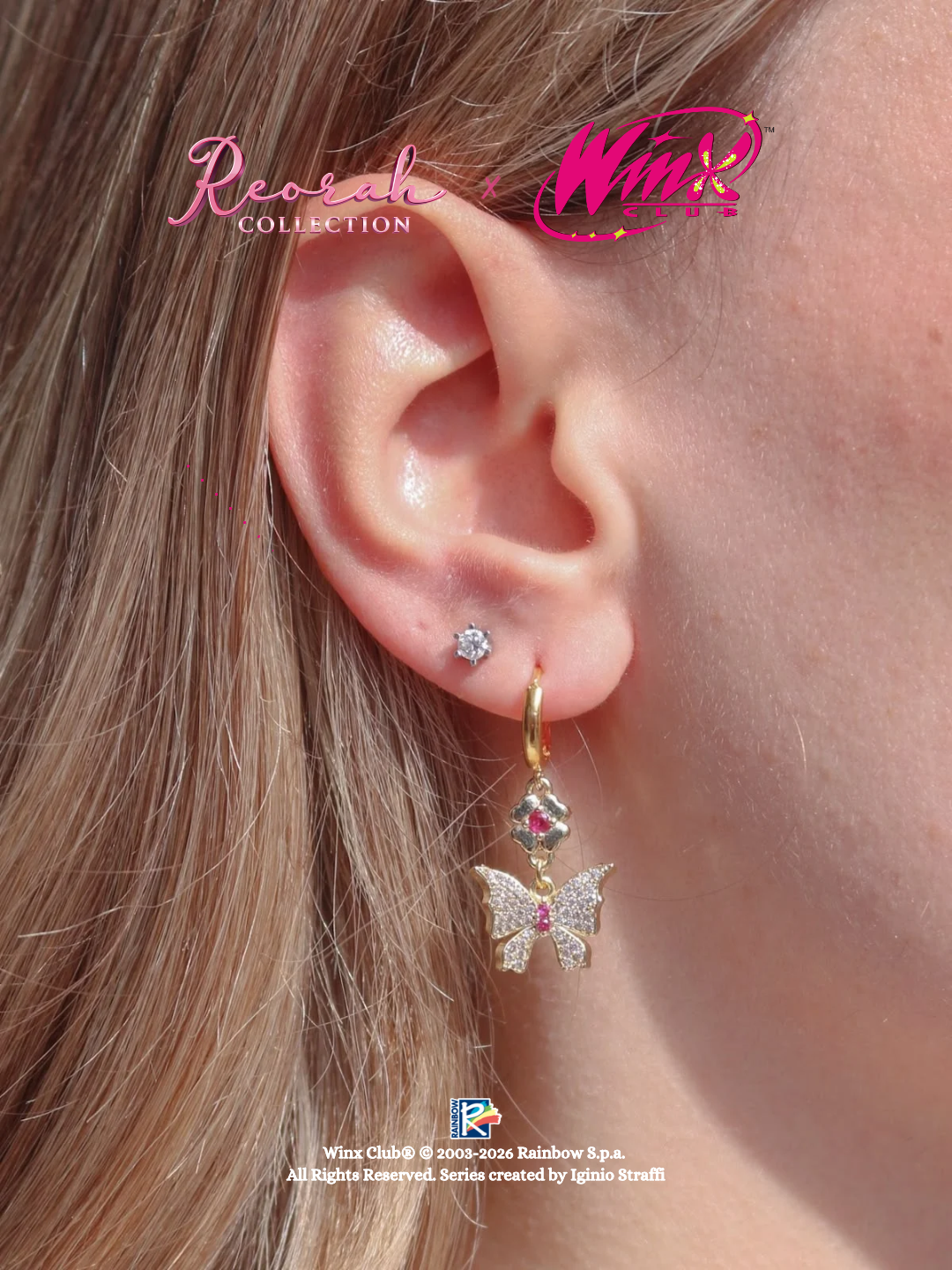 Winx Club® Flora Sparkling Wings Earrings