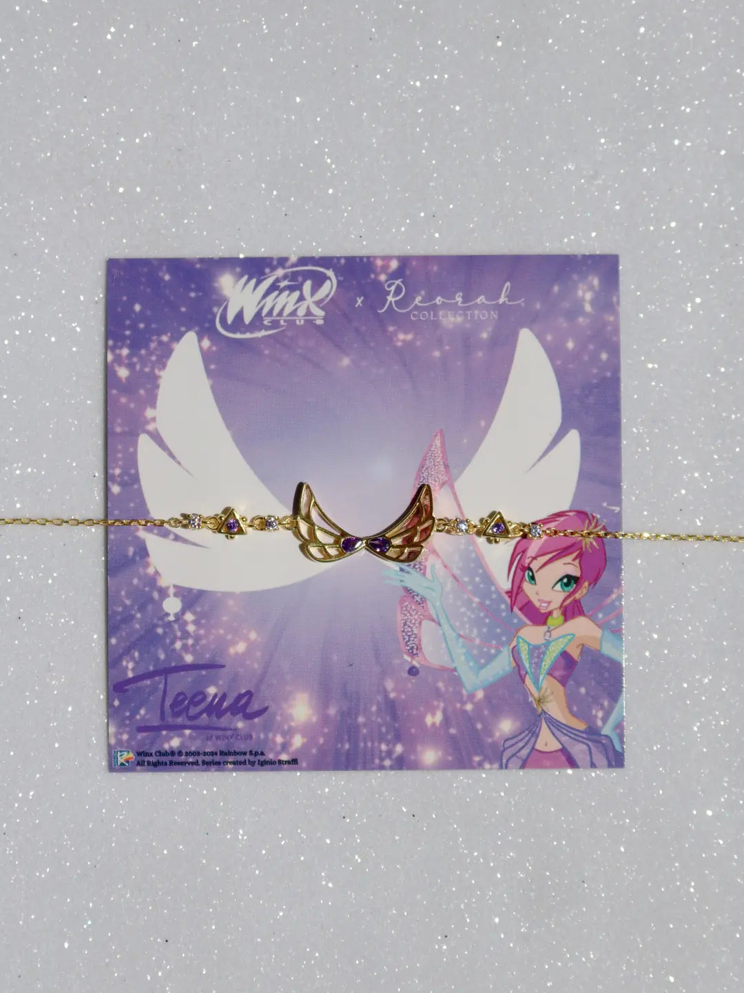 Winx Club® Tecna Enchantix Wings 925 Silver Bracelet