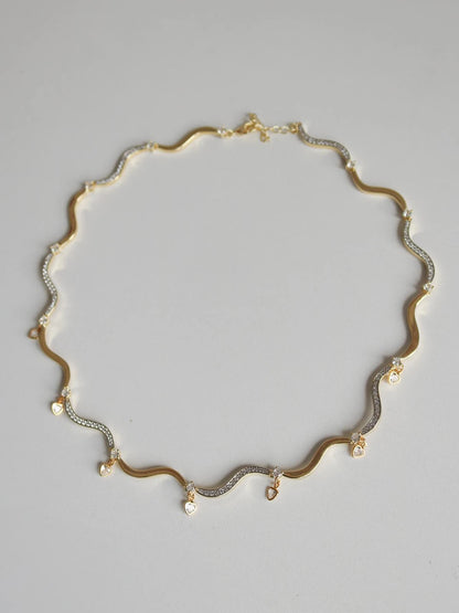 Wave Heart Necklace