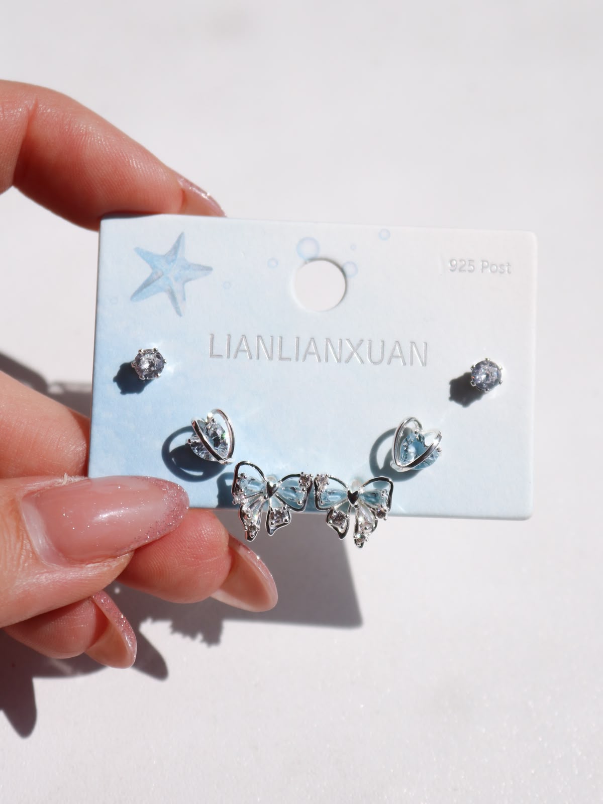 Ice Blue Fairy Earrings