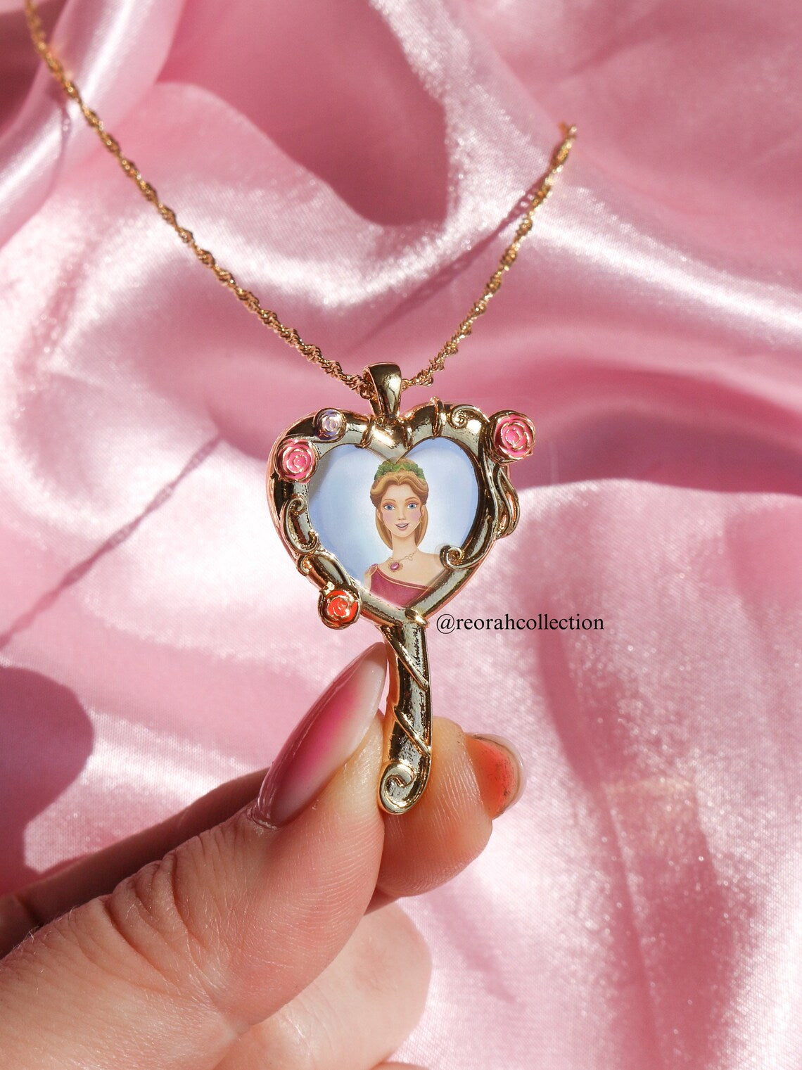 Diamond Chateau Melody Mirror Necklace, Friendship Necklaces