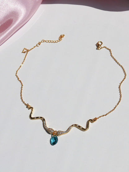 Cleo Snake Necklace, Monster School Necklace