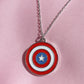 Cap America Shield Necklace, Superhero Necklace, Geek Jewelry