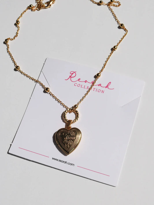 Heart Motherhood Locket Necklace