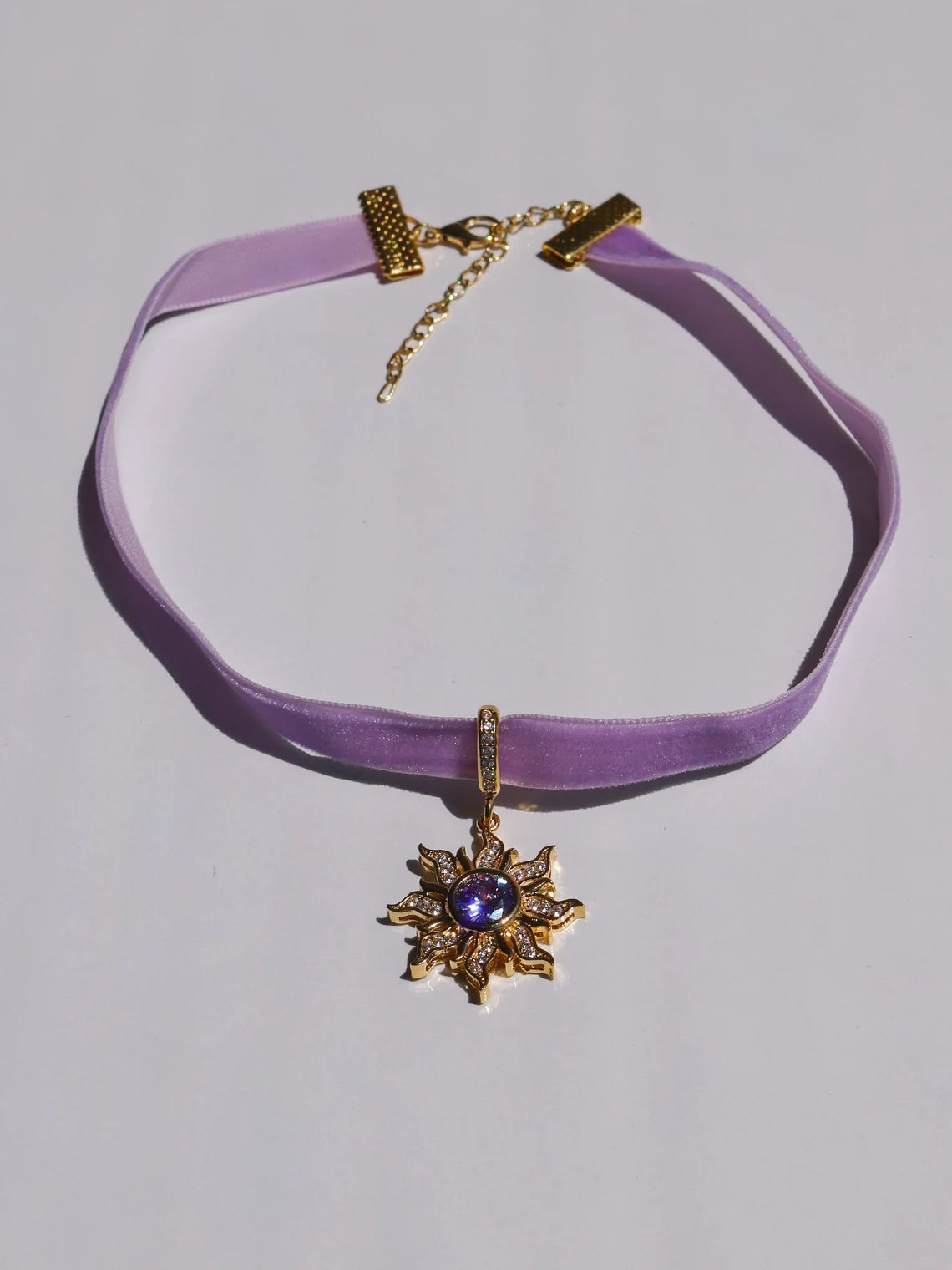 Rapunzel Purple Sun Choker, Princess Necklace