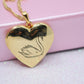 Swan Princess Odette Gold or Silver Plated Locket Heart Necklace