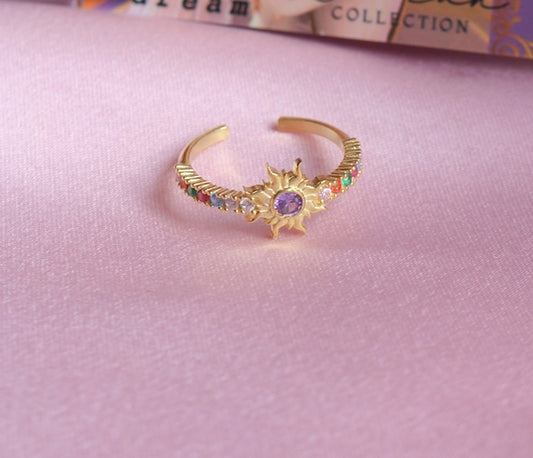 Rapunzel & Flynn Sun Couple Rings