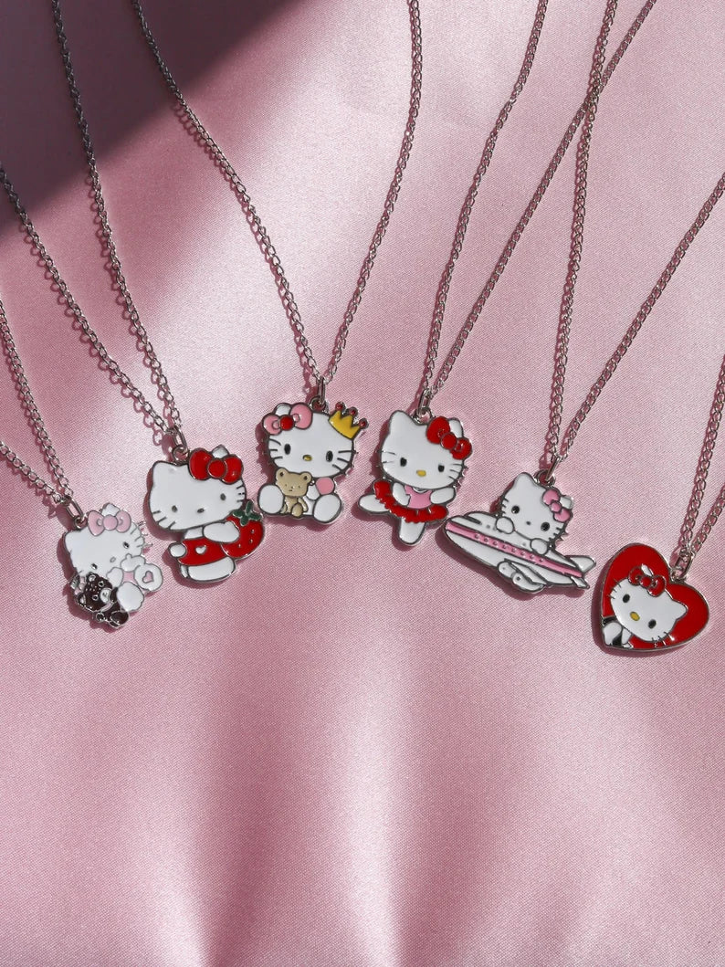 Hello Kitty Emaye Kolye Kolye