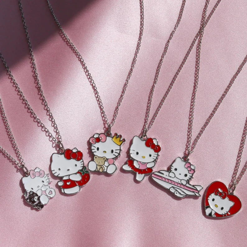 Hello Kitty Emaye Kolye Kolye