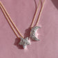 Baguette Star-Moon Necklace, 925 Sterling Silver