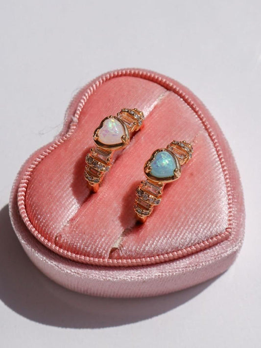 Opal Look Baguette Ring