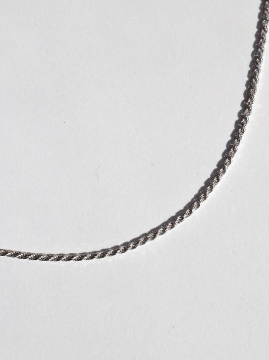 Braided Chain Necklace, 925 Sterling Silver