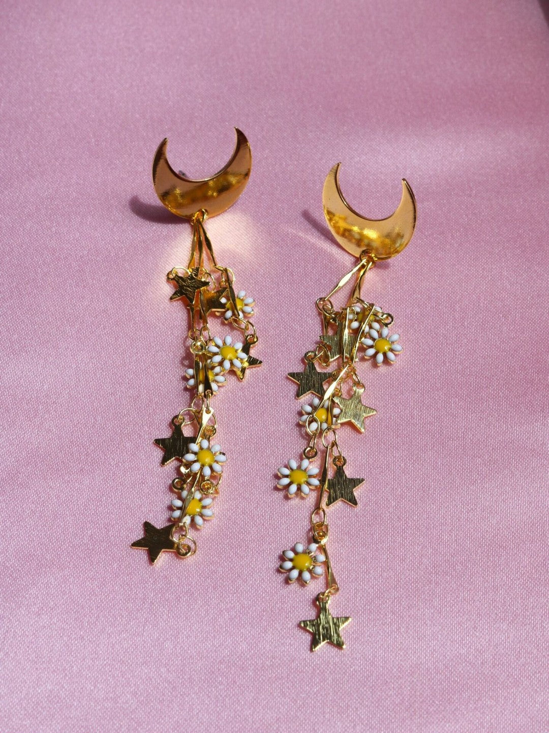 Moon Daisy Earrings