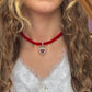 Red Ribbon Choker