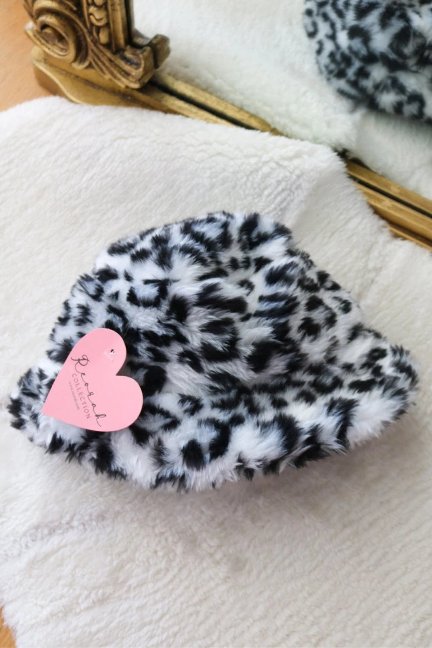 Leopard Patterned Plush Hat