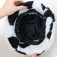 Cow Patterned Plush Hat