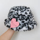 Leopard Patterned Plush Hat