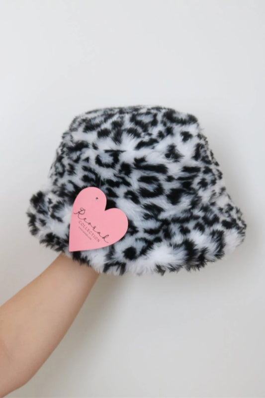 Leopard Patterned Plush Hat