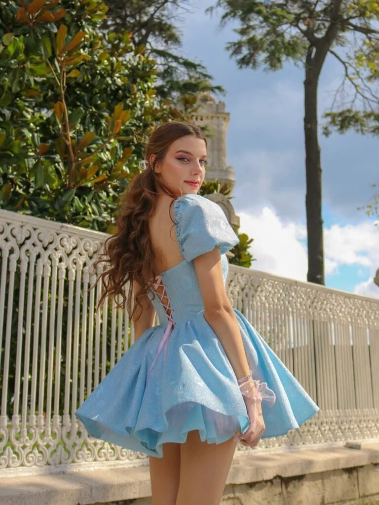 Reorah Couture | Wonderland Dress, Cinderella Dress, Mini Blue Dress