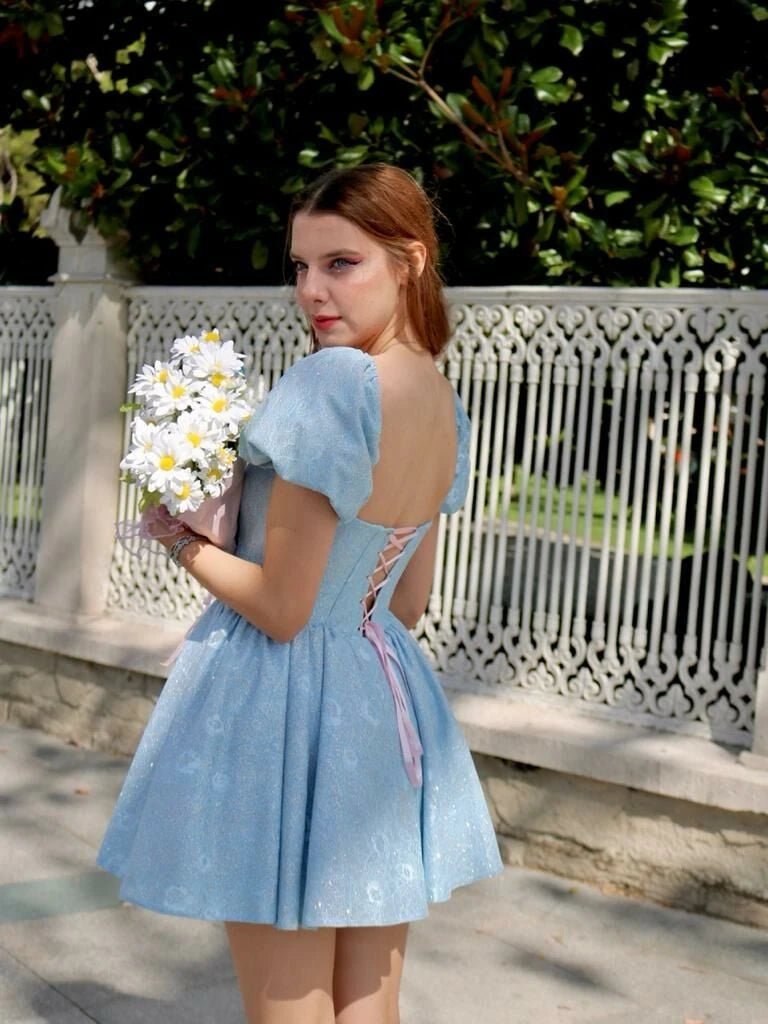 Reorah Couture | Wonderland Dress, Cinderella Dress, Mini Blue Dress