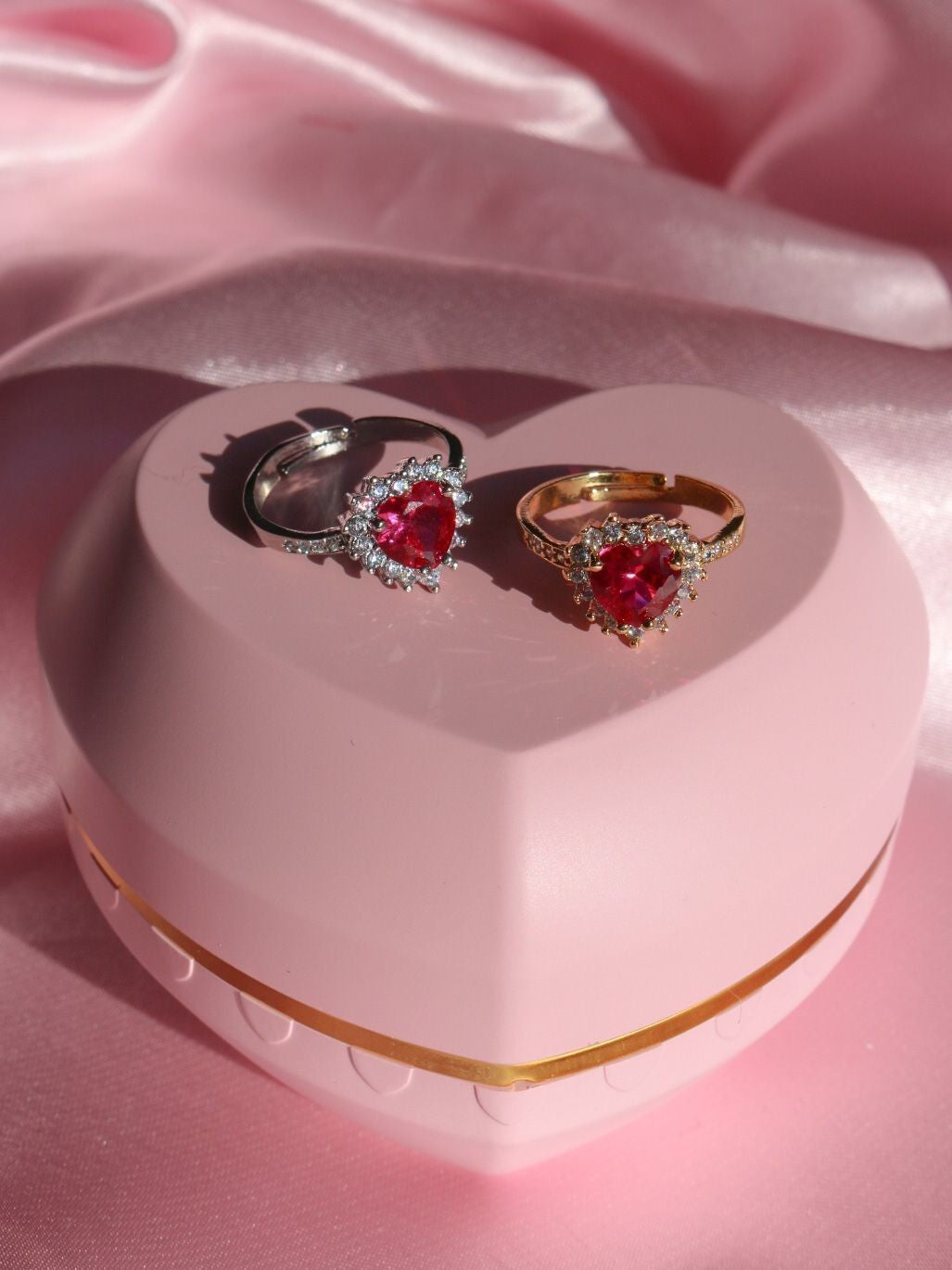 Princess Promise Ring, Dark Pink Ring