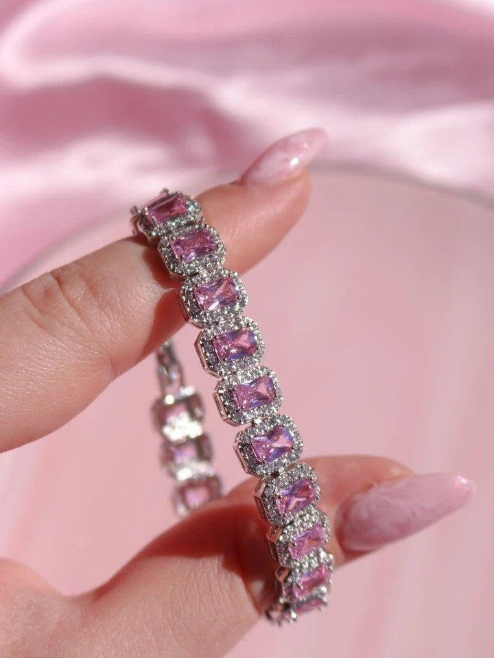 Multiple Baguette Stone Bracelet