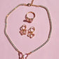 Butterfly Waterway Choker-Earring-Ring Set